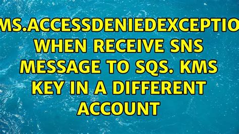 Mar 16, 2021 Reserve. . Accessdeniedexception access to kms is not allowed